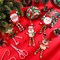 24 Sets Christmas Sign Craft Kits for Kids Winter Crafts with Beads Santa Claus Reindeer Elf Wood Ornament Christmas DIY Craft Art Kit for Holiday Party Favors Classroom Activities Decor